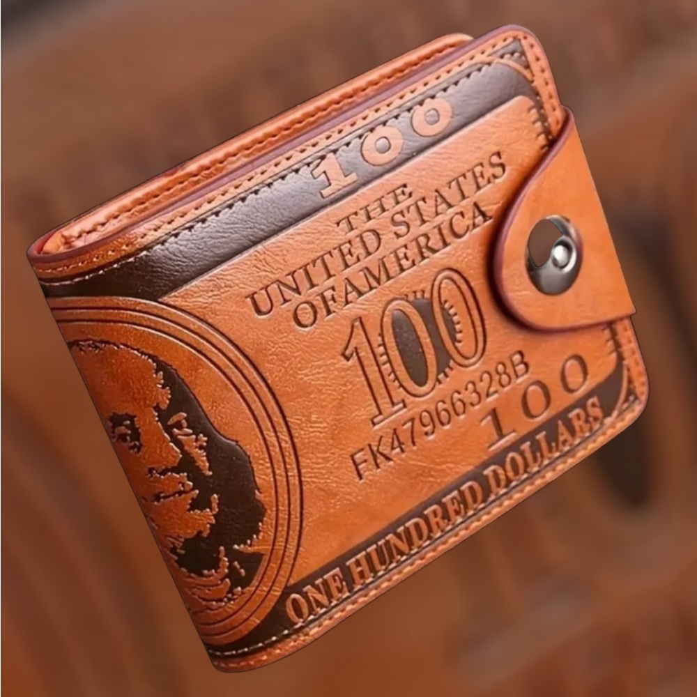 Faux Leather Money Wallet with Embossed Design NWT